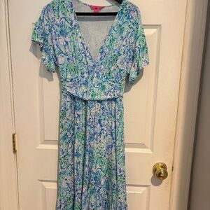 Lilly Pulitzer Juliet Ruffle Midi dress